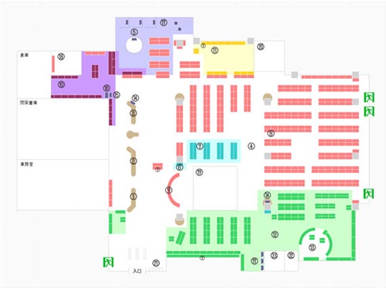 館内配架図